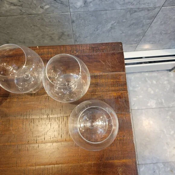 Lg Vintage Crystal Brandy Snifters, 5.5" Tall 4.5" at Widest Point EUC Set of 5 - Picture 3 of 4